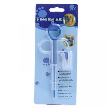 Plouffe Medicine Feeding Kit (Pill Popper) Blue